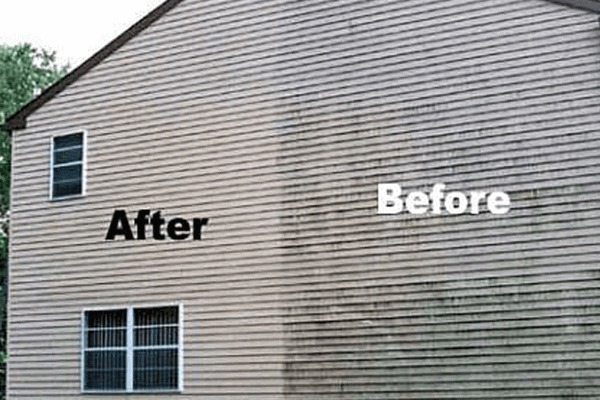 Low-pressure house wash