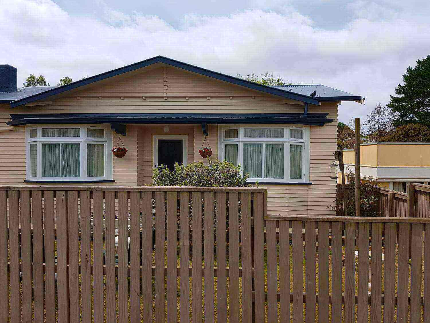 Bungalow & fence exterior